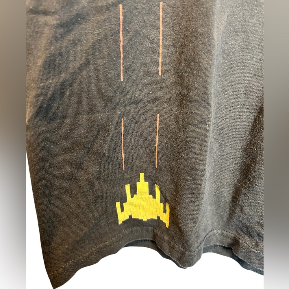 Vintage RARE Dr. Pepper Brown Major League Gaming Space Invaders Tee Size Large - Picture 3 of 5
